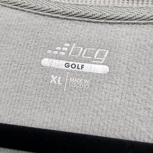BCG Shirt Mens XL Gray Golf Pullover Long Sleeve Gray 100% Polyester Casual - Picture 2 of 9